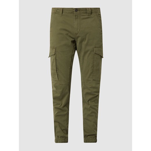 Spodnie cargo z bawełny ze szwami działowymi Jack & Jones 33/34 Peek&Cloppenburg 