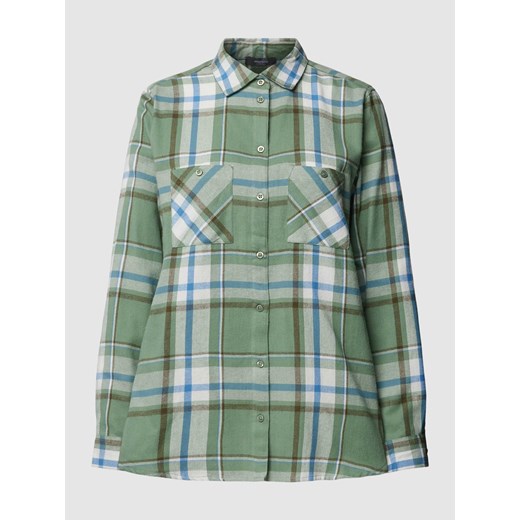 Bluzka flanelowa z kieszeniami na piersi ze sklepu Peek&Cloppenburg  w kategorii Koszule damskie - zdjęcie 168322862