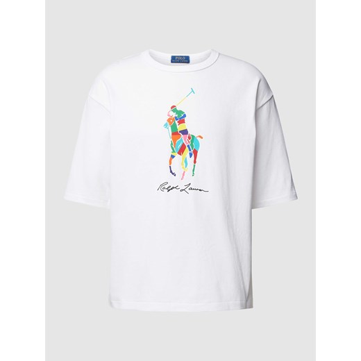 T-shirt z nadrukiem z logo ze sklepu Peek&Cloppenburg  w kategorii T-shirty męskie - zdjęcie 168323093