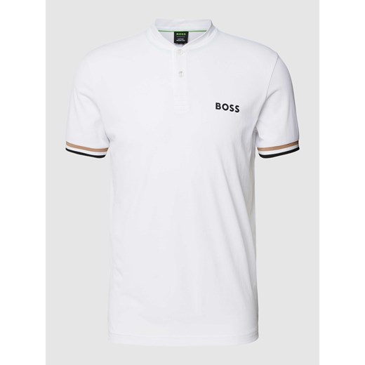 Koszulka polo o kroju slim fit ze stójką model ‘Pariq’ ze sklepu Peek&Cloppenburg  w kategorii T-shirty męskie - zdjęcie 168323493