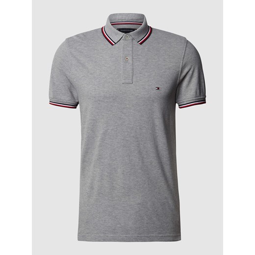 Koszulka polo o kroju slim fit z paskami w kontrastowym kolorze ze sklepu Peek&Cloppenburg  w kategorii T-shirty męskie - zdjęcie 168323643