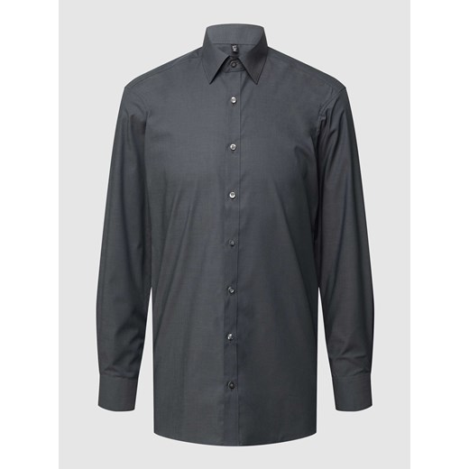 Koszula biznesowa o kroju slim fit z tkaniny Chambray ze sklepu Peek&Cloppenburg  w kategorii Koszule męskie - zdjęcie 168324193