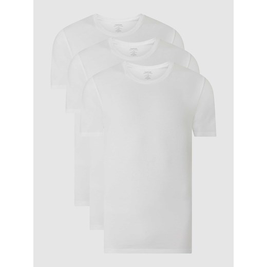 T-shirt z dodatkiem streczu w zestawie 3 szt. ze sklepu Peek&Cloppenburg  w kategorii Podkoszulki męskie - zdjęcie 168324380