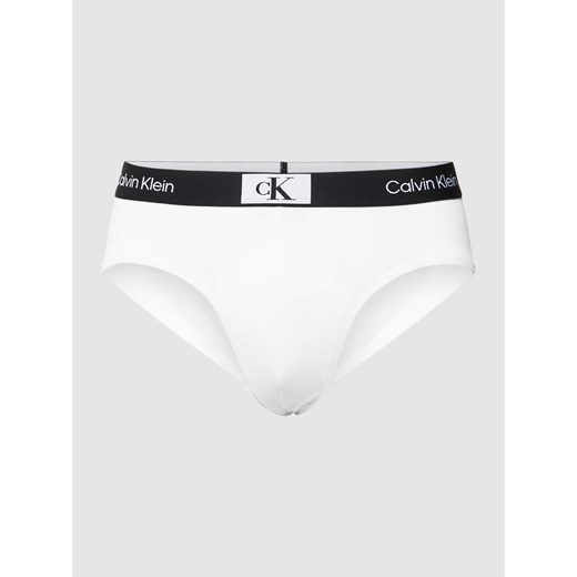 Slipy z detalem z logo Calvin Klein Underwear L Peek&Cloppenburg 