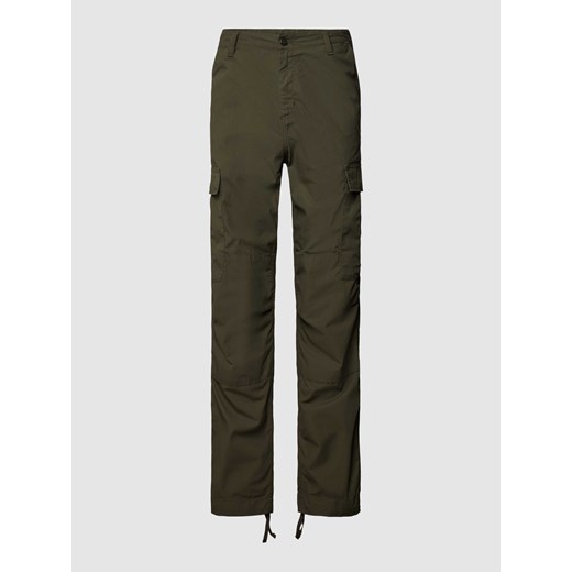 Spodnie cargo o kroju regular fit z naszywką z logo ze sklepu Peek&Cloppenburg  w kategorii Spodnie męskie - zdjęcie 168325140