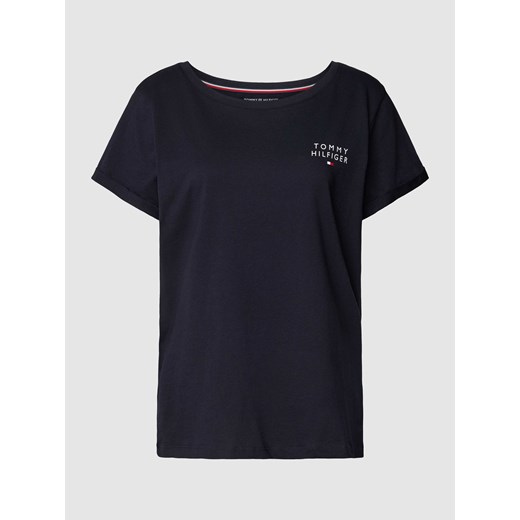 Góra od piżamy o kroju regular fit z nadrukiem z logo ze sklepu Peek&Cloppenburg  w kategorii Piżamy damskie - zdjęcie 168325244