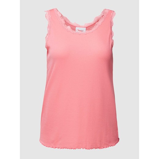 Top PLUS SIZE z obszyciem koronką model ‘Zamond’ ze sklepu Peek&Cloppenburg  w kategorii Bluzki damskie - zdjęcie 168325473