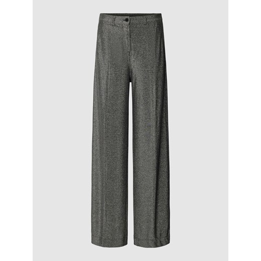 Spodnie materiałowe z efektowną przędzą ze sklepu Peek&Cloppenburg  w kategorii Spodnie damskie - zdjęcie 168325672