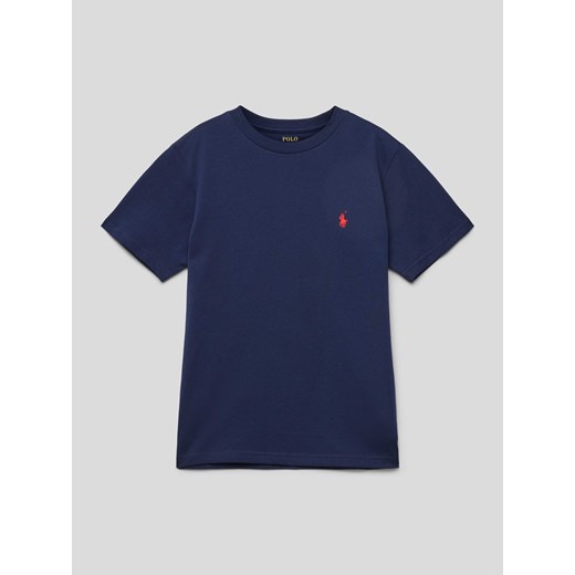 T-shirt z wyhaftowanym logo ze sklepu Peek&Cloppenburg  w kategorii T-shirty chłopięce - zdjęcie 168325960