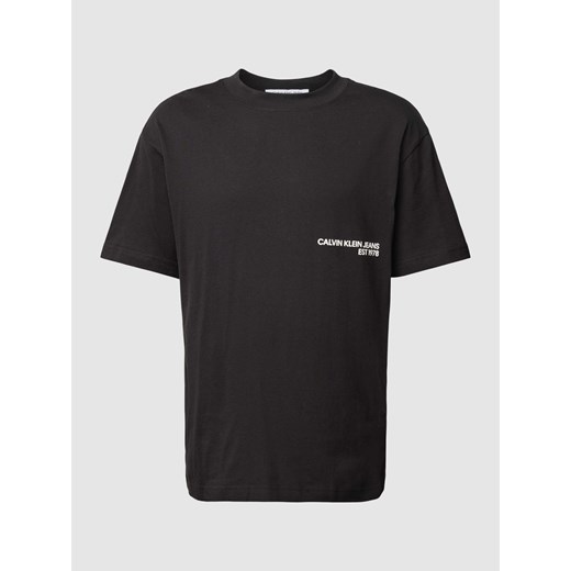 T-shirt z nadrukiem z logo model ‘SPRAY’ ze sklepu Peek&Cloppenburg  w kategorii T-shirty męskie - zdjęcie 168326263