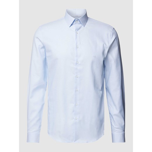 Koszula biznesowa o kroju slim fit z wyhaftowanym logo model ‘Bari’ ze sklepu Peek&Cloppenburg  w kategorii Koszule męskie - zdjęcie 168327814