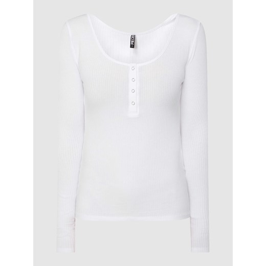 Koszulka serafino z dodatkiem streczu model ‘Kitte’ ze sklepu Peek&Cloppenburg  w kategorii Bluzki damskie - zdjęcie 168328303