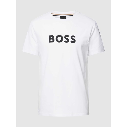 T-shirt z nadrukiem z logo model ‘Basic Logo’ ze sklepu Peek&Cloppenburg  w kategorii T-shirty męskie - zdjęcie 168328382