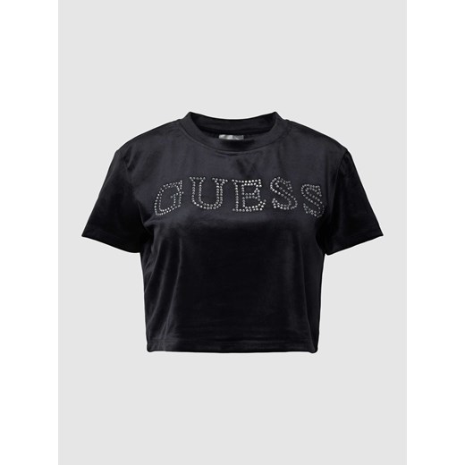 T-shirt krótki z obszyciem kamieniami stras model ‘COUTURE’ ze sklepu Peek&Cloppenburg  w kategorii Bluzki damskie - zdjęcie 168329302