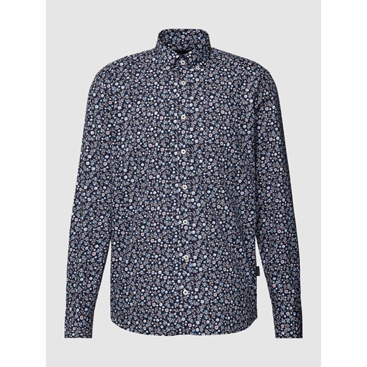 Koszula casualowa o kroju regular fit z kwiatowym wzorem na całej powierzchni ze sklepu Peek&Cloppenburg  w kategorii Koszule męskie - zdjęcie 168329462