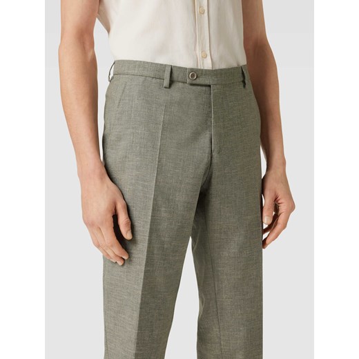 Spodnie do garnituru o kroju slim fit z efektem melanżowym model ‘Paco’ Cg - Club Of Gents 54 Peek&Cloppenburg 