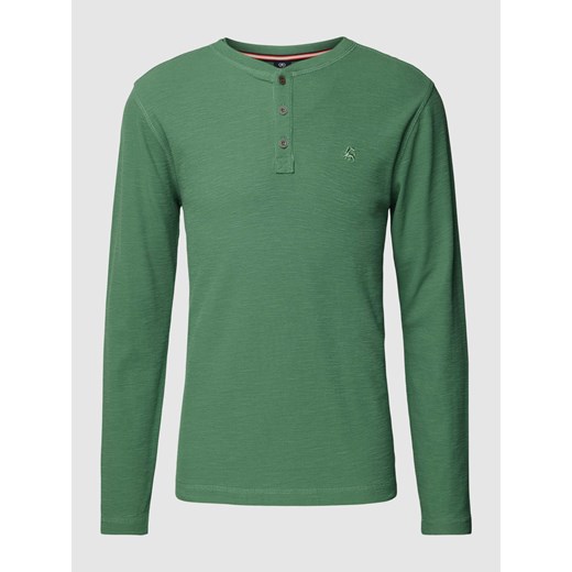Bluzka z długim rękawem z wyhaftowanym logo ze sklepu Peek&Cloppenburg  w kategorii T-shirty męskie - zdjęcie 168330234