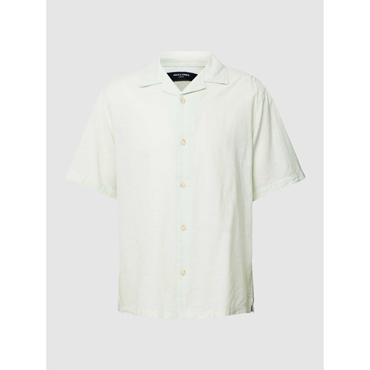 Koszula casualowa z dodatkiem lnu i wzorem w paski model ‘SUMMER’ ze sklepu Peek&Cloppenburg  w kategorii Koszule męskie - zdjęcie 168330400
