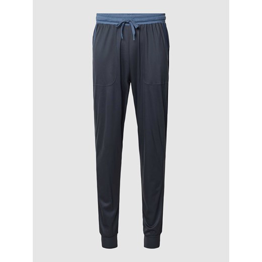 Spodnie od piżamy ze wzorem w kontrastowym kolorze model ‘DEEPSLEEPWEAR’ ze sklepu Peek&Cloppenburg  w kategorii Piżamy męskie - zdjęcie 168331150