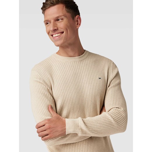 Sweter z dzianiny z fakturowanym wzorem L Peek&Cloppenburg 