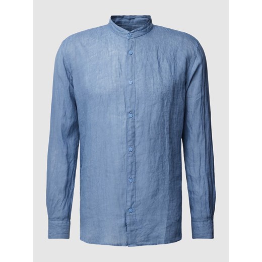 Koszula casualowa z lnu ze stójką ze sklepu Peek&Cloppenburg  w kategorii Koszule męskie - zdjęcie 168331401