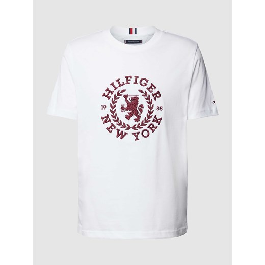 T-shirt z wyhaftowanym motywem ze sklepu Peek&Cloppenburg  w kategorii T-shirty męskie - zdjęcie 168331551