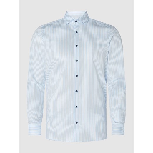 Koszula biznesowa o kroju slim fit z diagonalu ze sklepu Peek&Cloppenburg  w kategorii Koszule męskie - zdjęcie 168331582