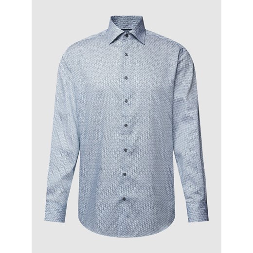 Koszula biznesowa o kroju modern fit ze wzorem na całej powierzchni ze sklepu Peek&Cloppenburg  w kategorii Koszule męskie - zdjęcie 168331621