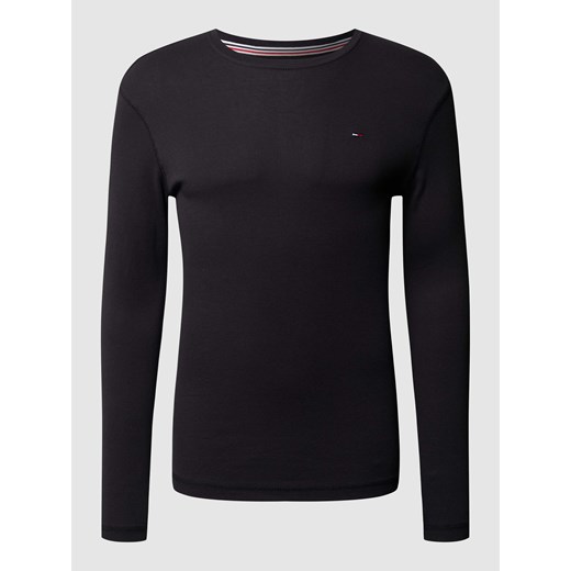 Bluzka z długim rękawem o kroju slim fit z prążkowaną fakturą ze sklepu Peek&Cloppenburg  w kategorii T-shirty męskie - zdjęcie 168331730