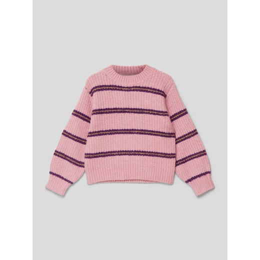 Sweter z dzianiny w paski ze sklepu Peek&Cloppenburg  w kategorii Swetry dziewczęce - zdjęcie 168331933