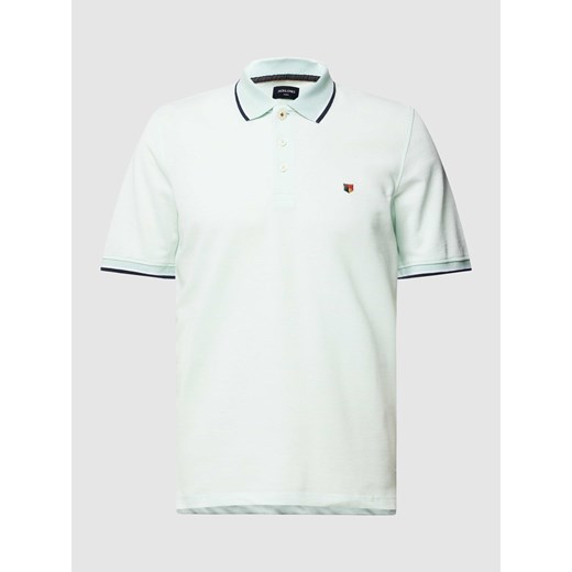 Koszulka polo z paskami w kontrastowym kolorze model ‘BLUWIN’ XL Peek&Cloppenburg  wyprzedaż