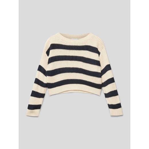 Sweter z dzianiny w paski ze sklepu Peek&Cloppenburg  w kategorii Swetry dziewczęce - zdjęcie 168332043