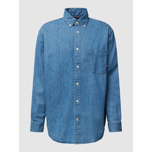 Koszula jeansowa z kołnierzykiem typu button down ze sklepu Peek&Cloppenburg  w kategorii Koszule męskie - zdjęcie 168332523