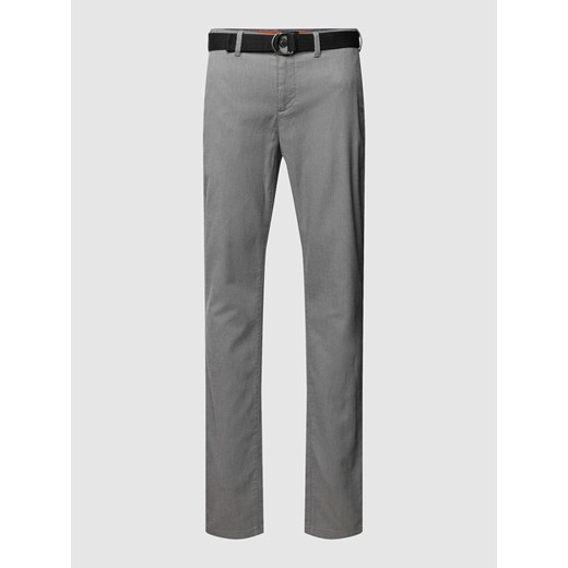 Spodnie materiałowe z paskiem ze sklepu Peek&Cloppenburg  w kategorii Spodnie męskie - zdjęcie 168333314