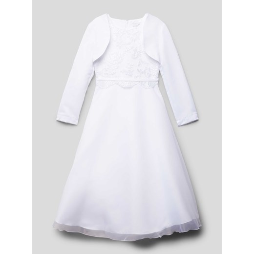 Sukienka o długości do kolan z ozdobnym obszyciem ze sklepu Peek&Cloppenburg  w kategorii Sukienki dziewczęce - zdjęcie 168333340