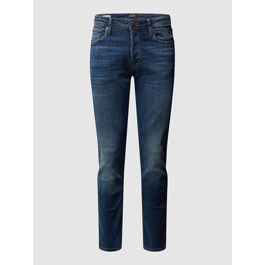 Jeansy w dekatyzowanym stylu o kroju slim fit ze sklepu Peek&Cloppenburg  w kategorii Jeansy męskie - zdjęcie 168333580