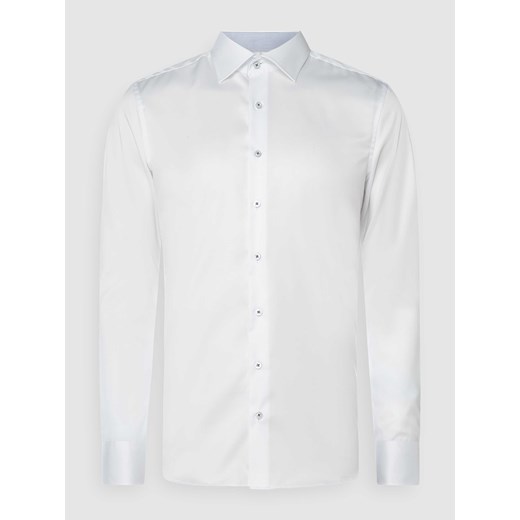 Koszula biznesowa o kroju slim fit z diagonalu ze sklepu Peek&Cloppenburg  w kategorii Koszule męskie - zdjęcie 168334220