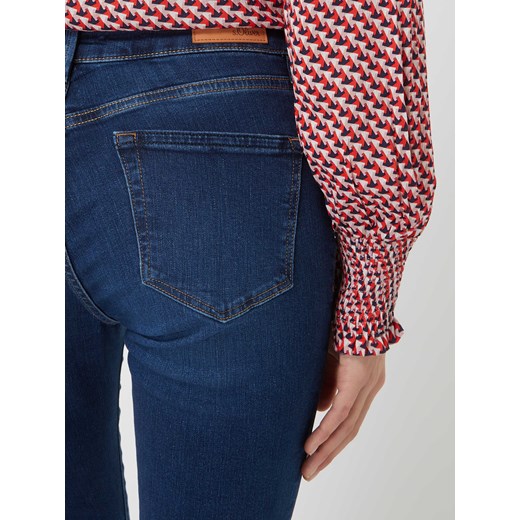 Jeansy o kroju slim fit z poszerzaną nogawką i dodatkiem streczu model ‘Beverly’ 34/34 Peek&Cloppenburg 