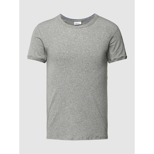 T-shirt z prążkowanym okrągłym dekoltem ze sklepu Peek&Cloppenburg  w kategorii T-shirty męskie - zdjęcie 168334852