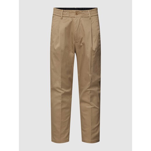 Spodnie materiałowe z zakładkami w pasie model ‘chasy’ ze sklepu Peek&Cloppenburg  w kategorii Spodnie męskie - zdjęcie 168334931