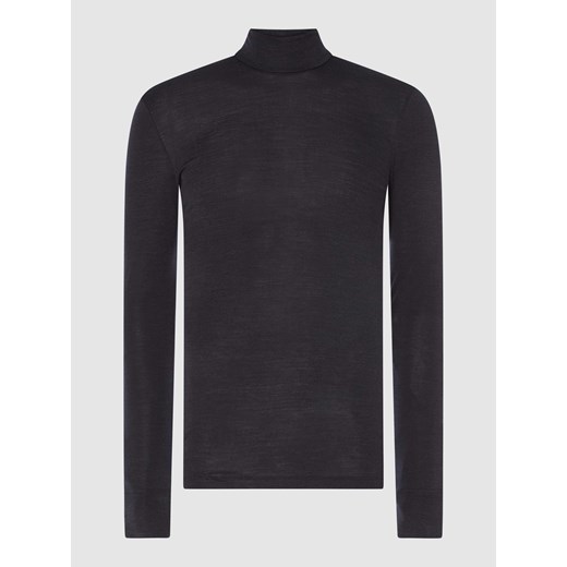 Bluzka z długim rękawem z mieszanki wełny merino i jedwabiu ze sklepu Peek&Cloppenburg  w kategorii T-shirty męskie - zdjęcie 168335151