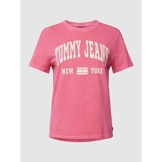 T-shirt z nadrukiem z logo Tommy Jeans M Peek&Cloppenburg 
