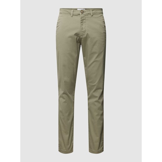 Spodnie o kroju slim fit z lamowanymi kieszeniami z tyłu model ‘Miles' ze sklepu Peek&Cloppenburg  w kategorii Spodnie męskie - zdjęcie 168335302