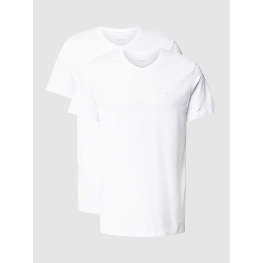 T-shirt z dekoltem w serek w zestawie 3 szt. model ‘ComfortS’ M Peek&Cloppenburg 