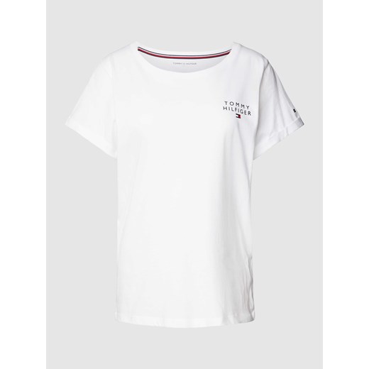 Góra od piżamy o kroju regular fit z nadrukiem z logo ze sklepu Peek&Cloppenburg  w kategorii Piżamy damskie - zdjęcie 168335541