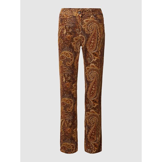 Spodnie ze wzorem paisley model ‘CORA’ ze sklepu Peek&Cloppenburg  w kategorii Spodnie damskie - zdjęcie 168335691