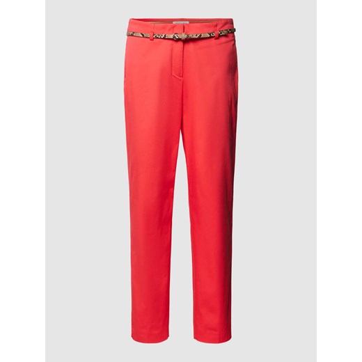 Spodnie materiałowe z paskiem ze sklepu Peek&Cloppenburg  w kategorii Spodnie damskie - zdjęcie 168335880