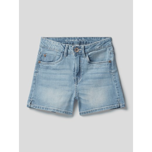 Szorty jeansowe z naszywką z logo ze sklepu Peek&Cloppenburg  w kategorii Spodenki dziewczęce - zdjęcie 168335913