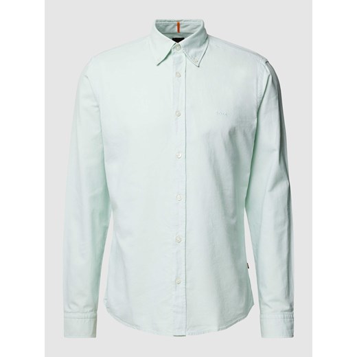 Koszula casualowa o kroju regular fit z wyhaftowanym logo model ‘Rickert’ ze sklepu Peek&Cloppenburg  w kategorii Koszule męskie - zdjęcie 168336370