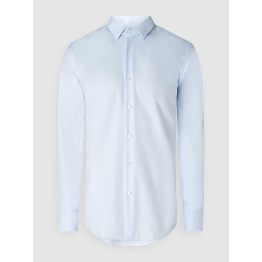 Koszula biznesowa o kroju slim fit z jednolitą fakturą ze sklepu Peek&Cloppenburg  w kategorii Koszule męskie - zdjęcie 168336392